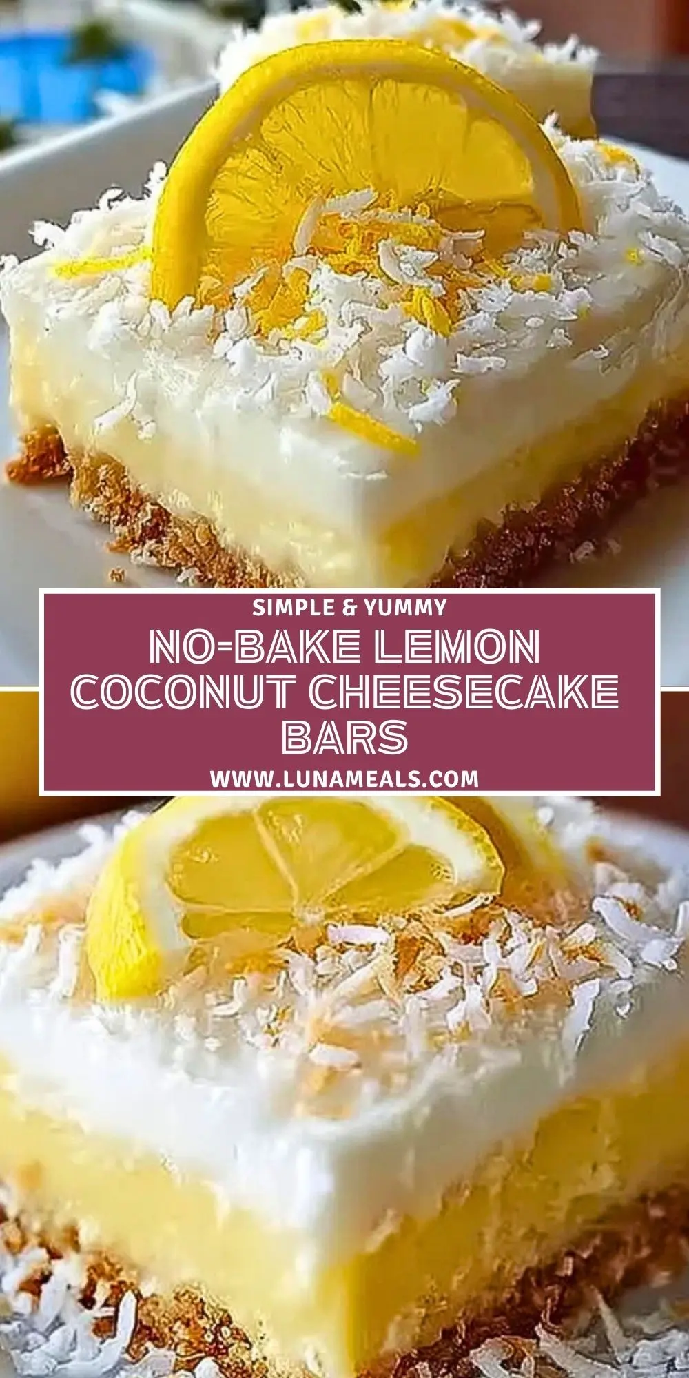 No-Bake Lemon Coconut Cheesecake Bars (2)