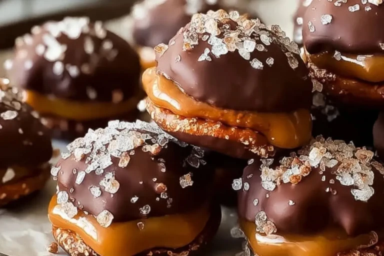 No-Bake Salted Caramel Pretzel Bites