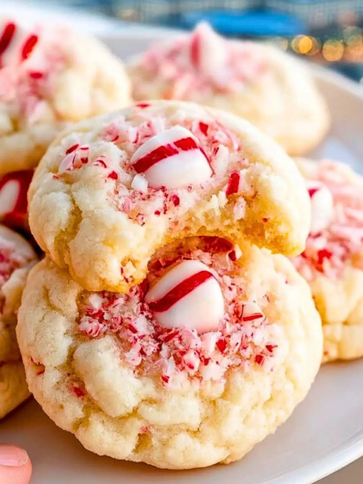 Peppermint Kiss Cookies (1)