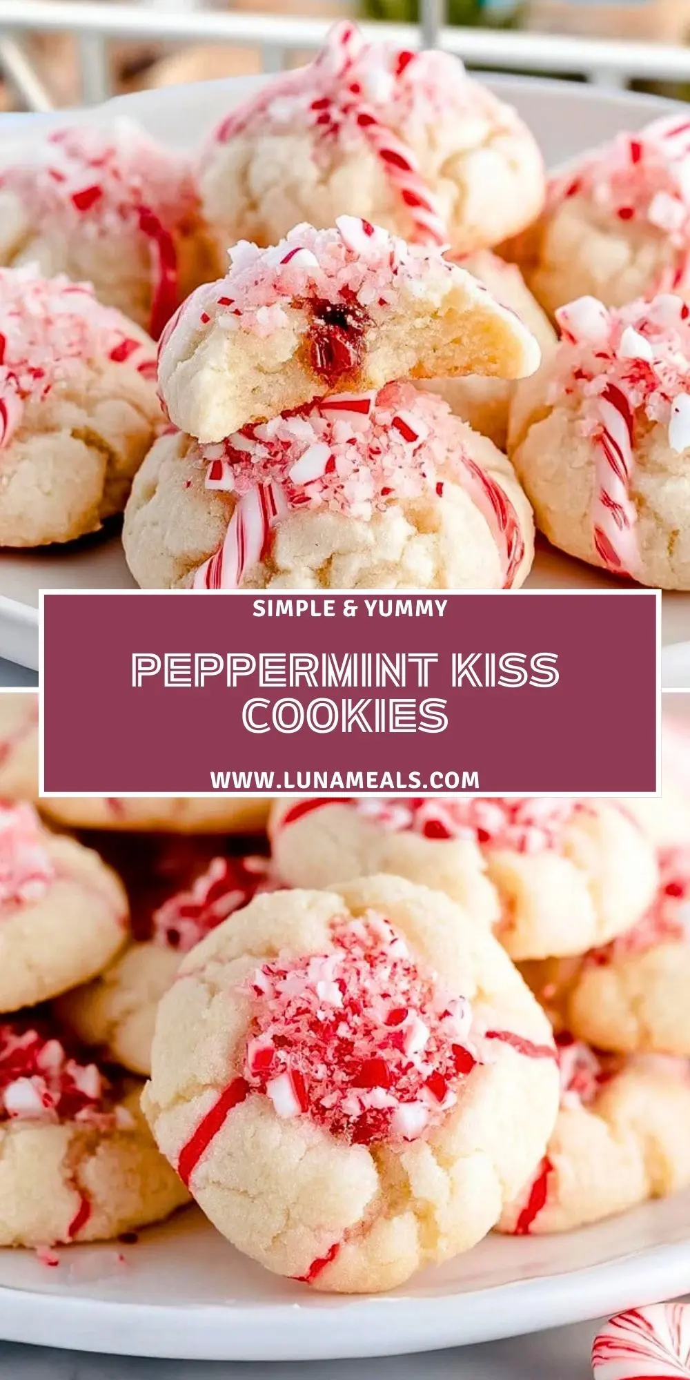 Peppermint Kiss Cookies (2)