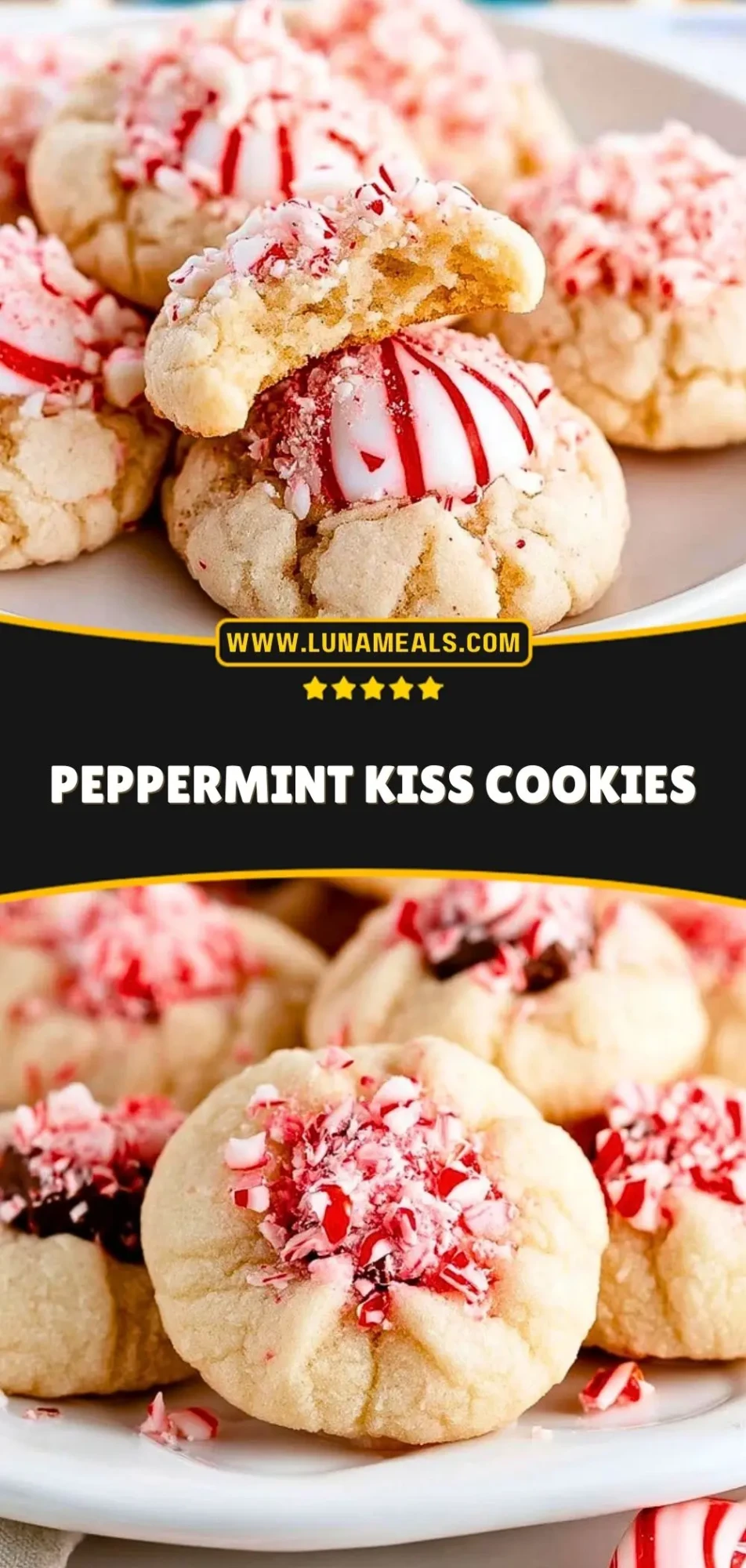 Peppermint Kiss Cookies (3)