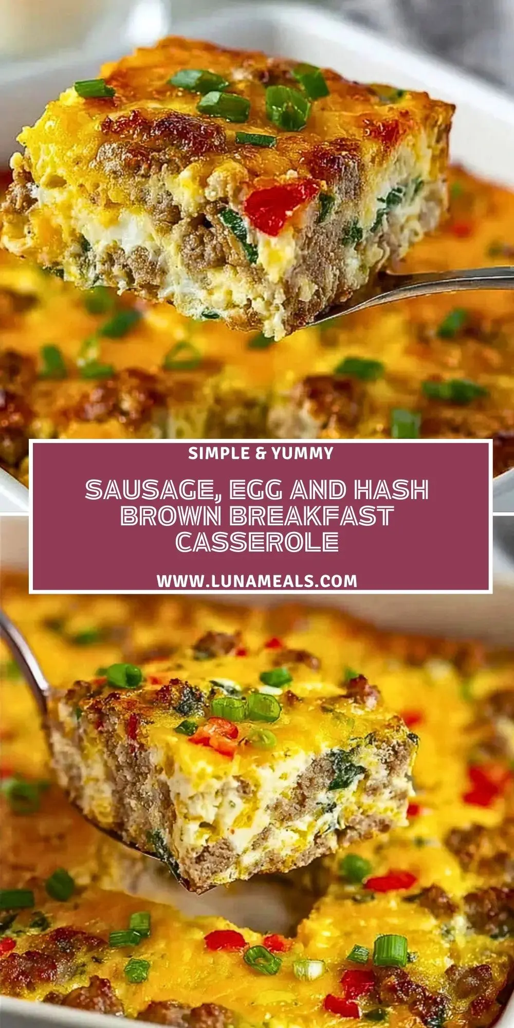 Sausage, Egg And Hash Brown Breakfast Casserole (2)