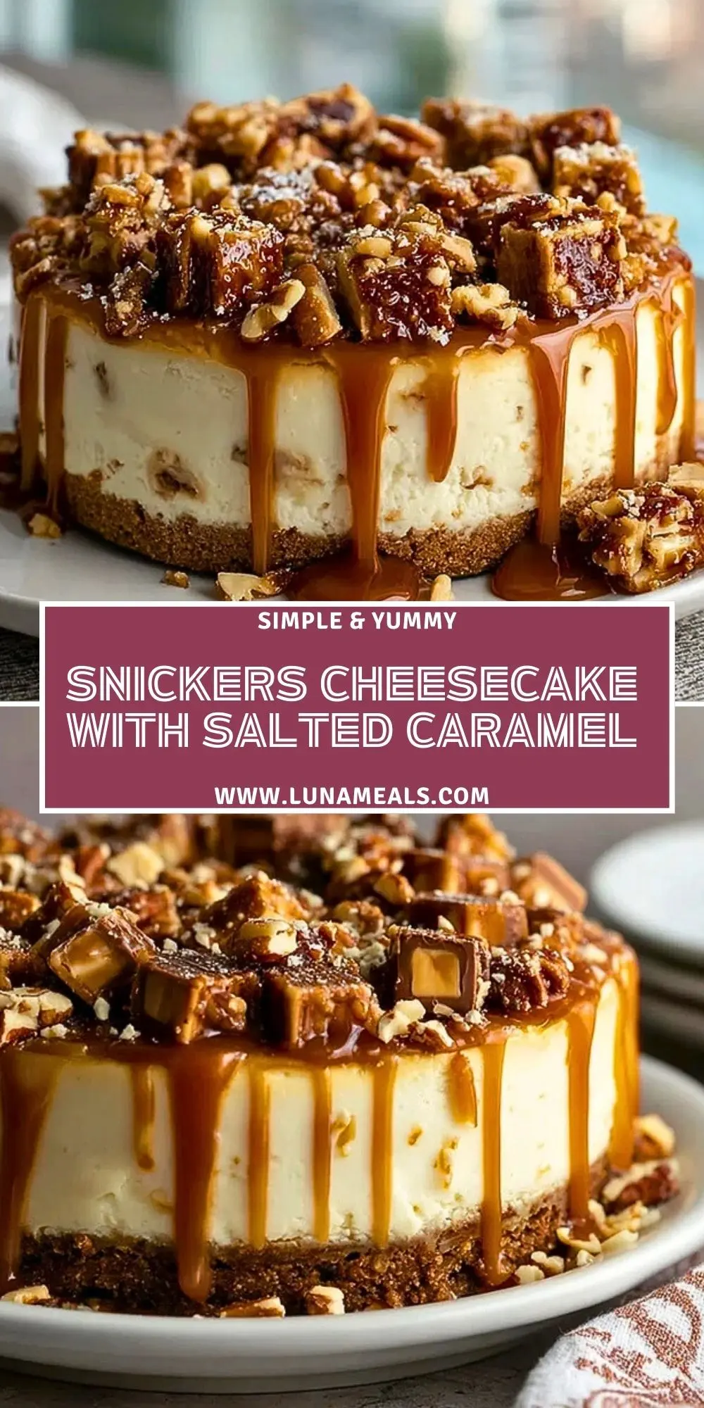Snickers Cheesecake with Salted Caramel (2)