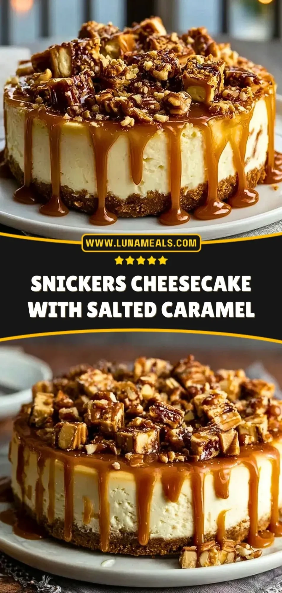Snickers Cheesecake with Salted Caramel (3)