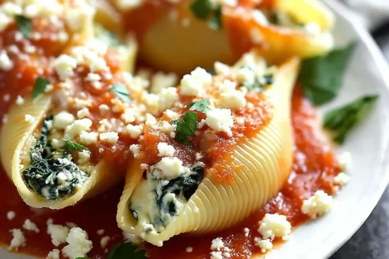 Spinach and Cheese Stuffed Shells