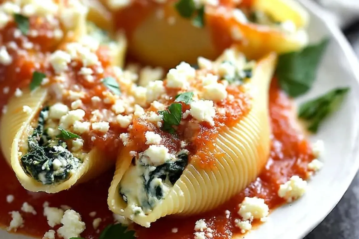 Spinach and Cheese Stuffed Shells