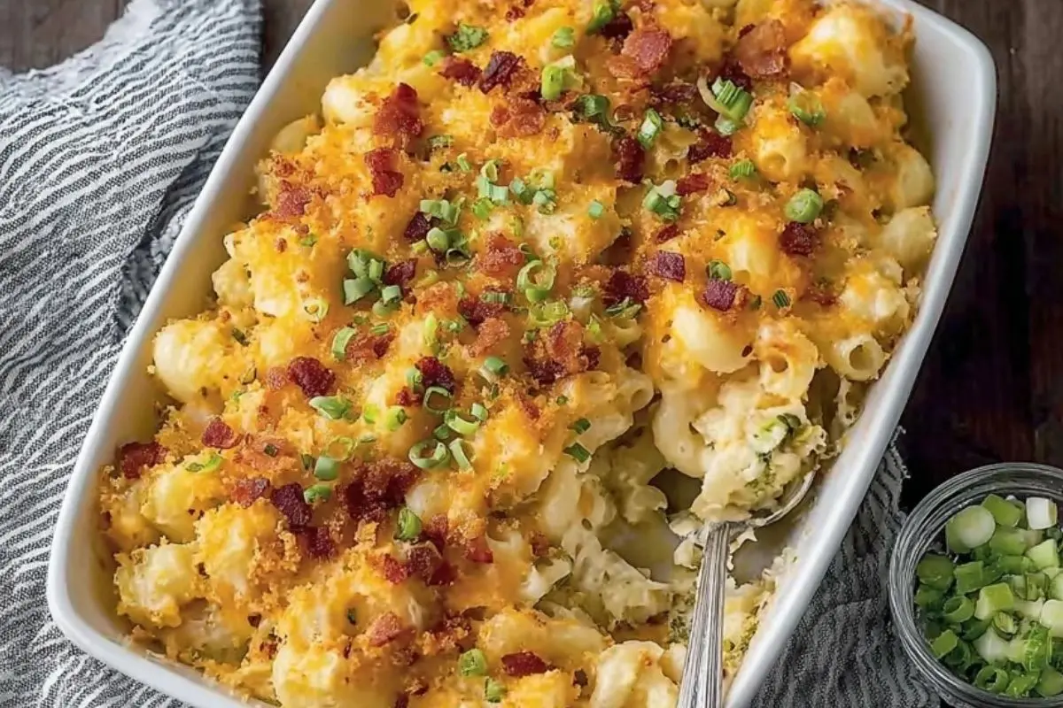 Ultimate Loaded Baked Potato Mac And Cheese