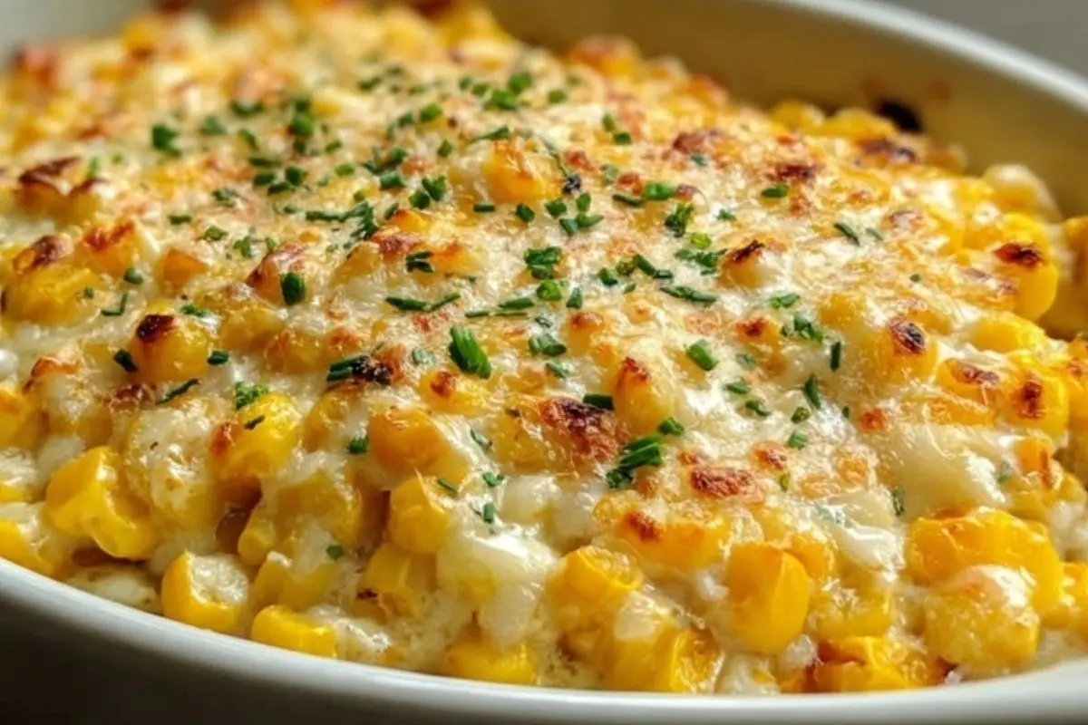 White Cheddar Baked Corn