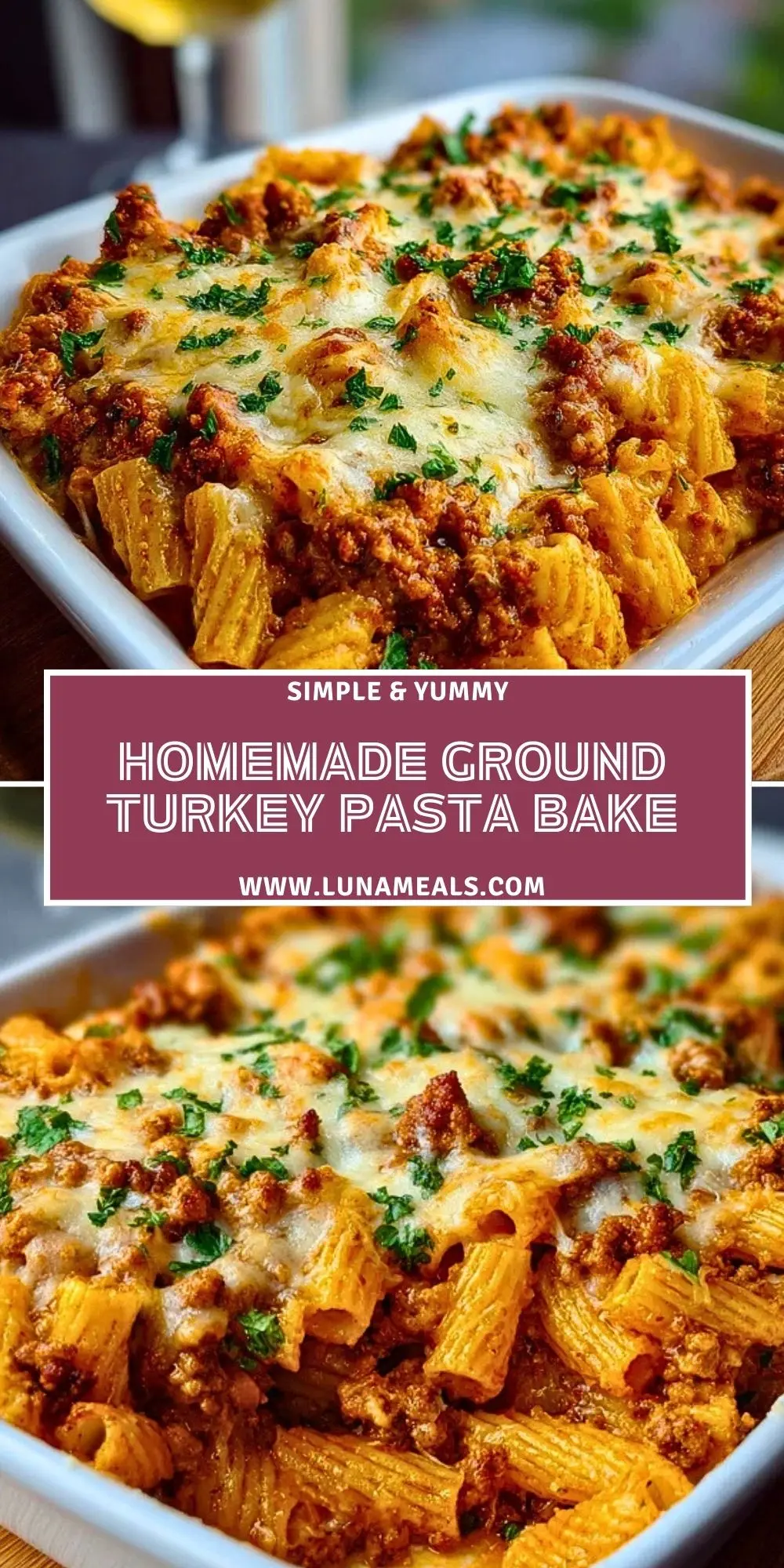Homemade Ground Turkey Pasta Bake (2)