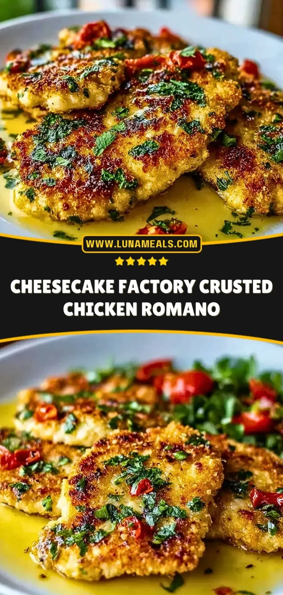 Cheesecake Factory Crusted Chicken Romano (3)