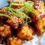 Crispy Honey Garlic Tofu