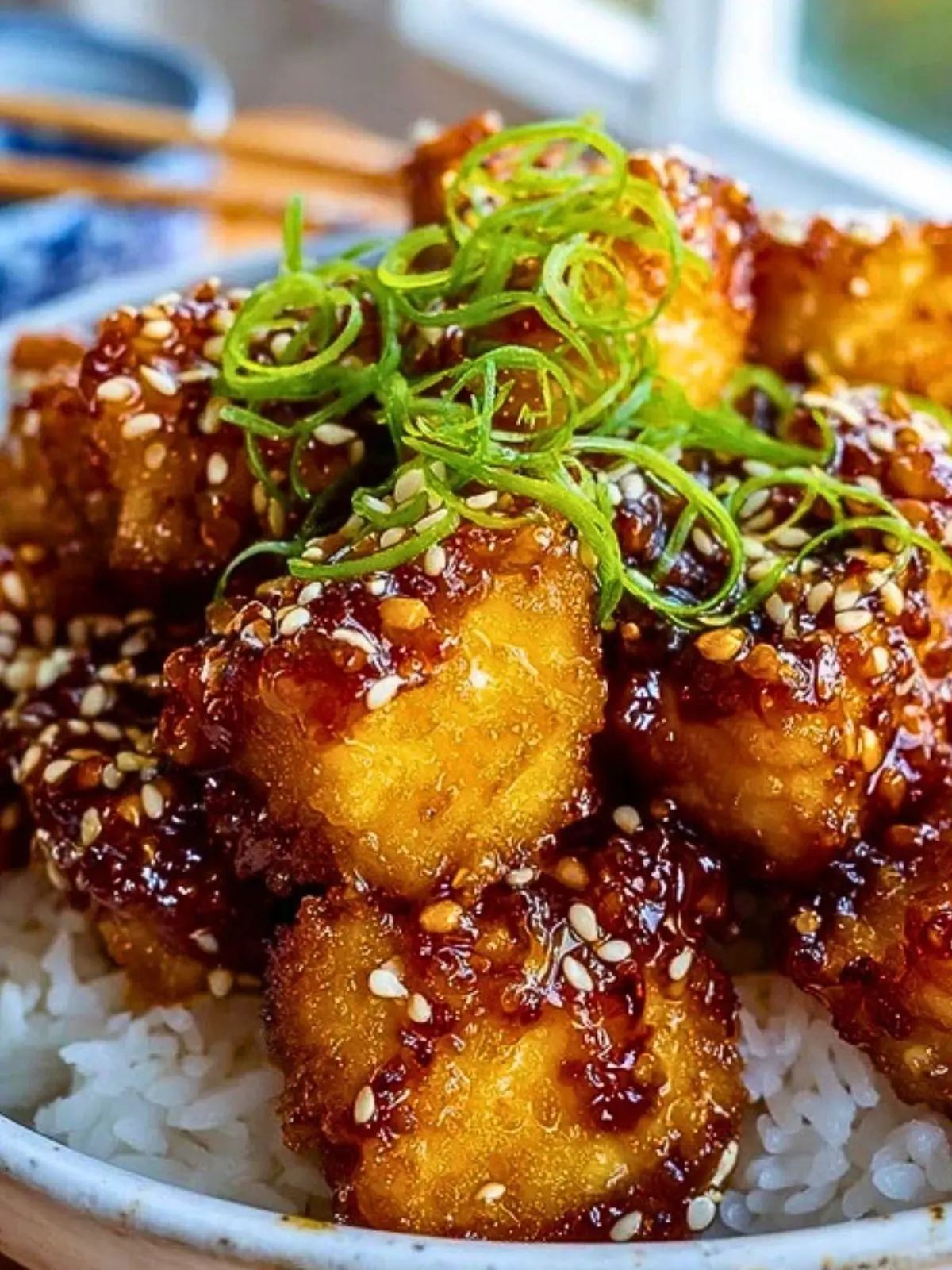 Crispy Honey Garlic Tofu (2)