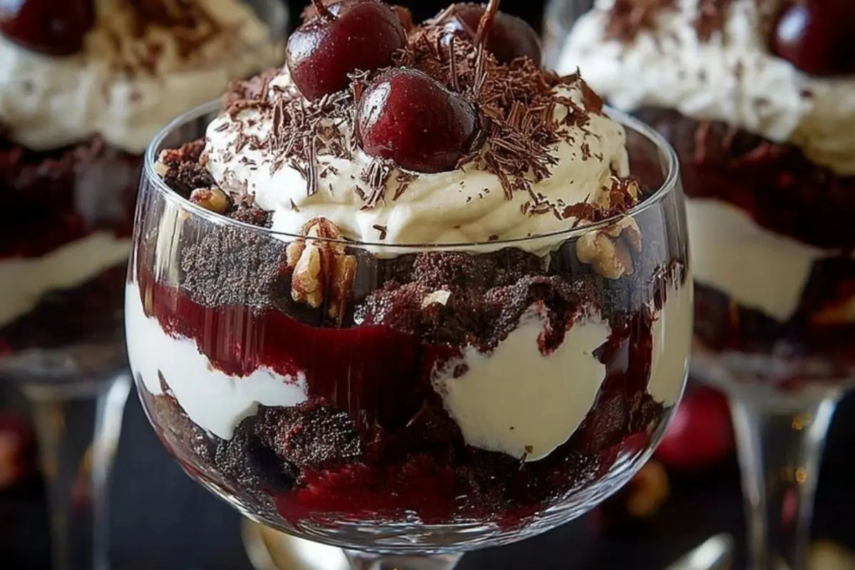 Best Layered Black Forest Trifle