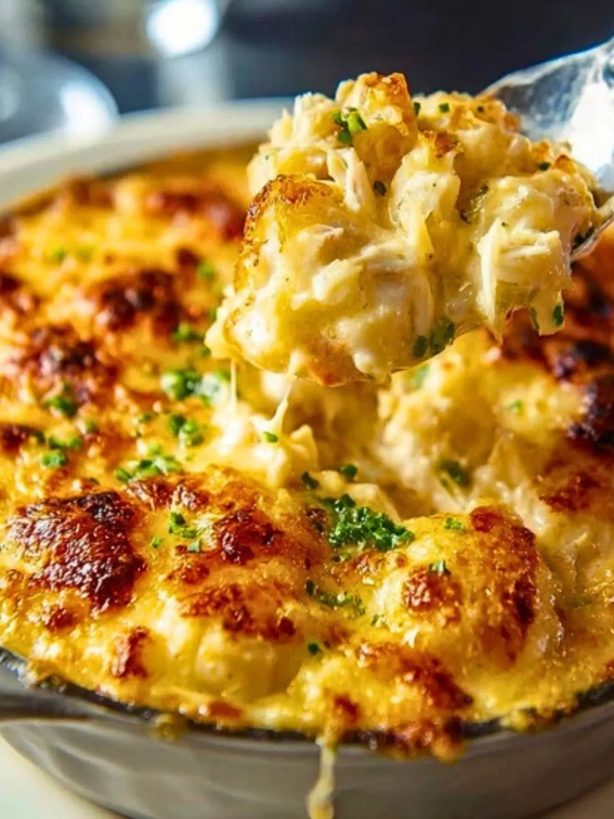 Cheesy Jumbo Lump Crab Au Gratin (1)