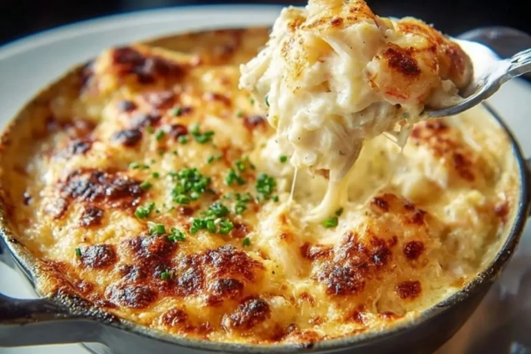Cheesy Jumbo Lump Crab Au Gratin