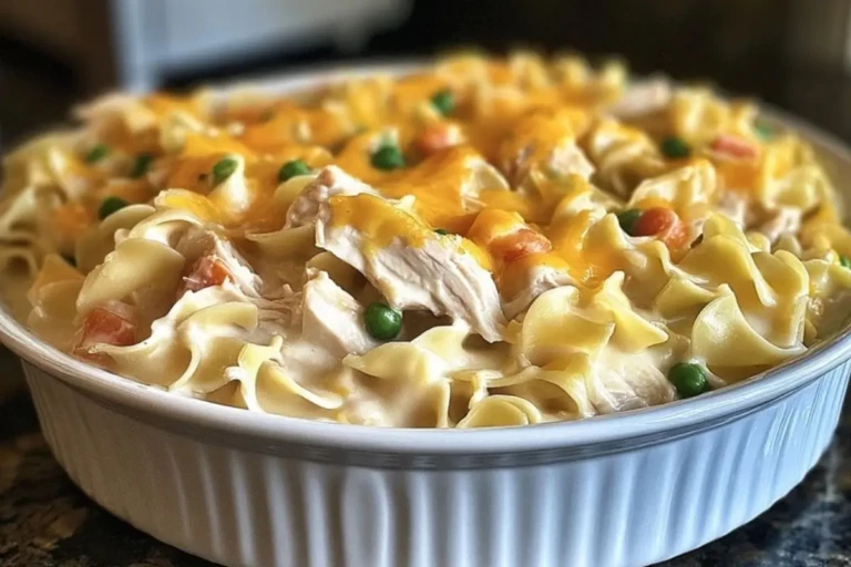 Creamy Million Dollar Chicken Noodle Casserole