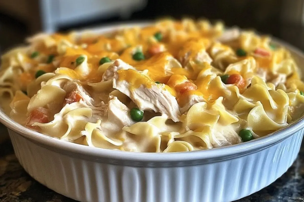 Creamy Million Dollar Chicken Noodle Casserole