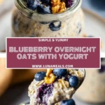 Blueberry Overnight Oats With Yogurt (2)