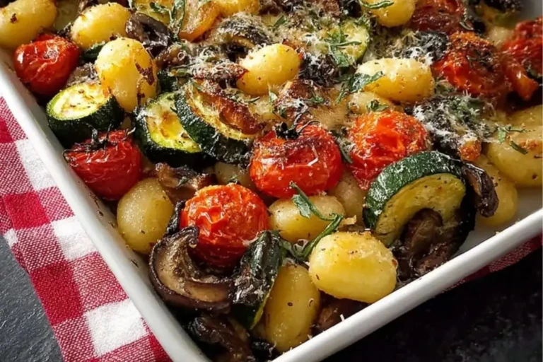 Crispy Roasted Vegetables With Gnocchi