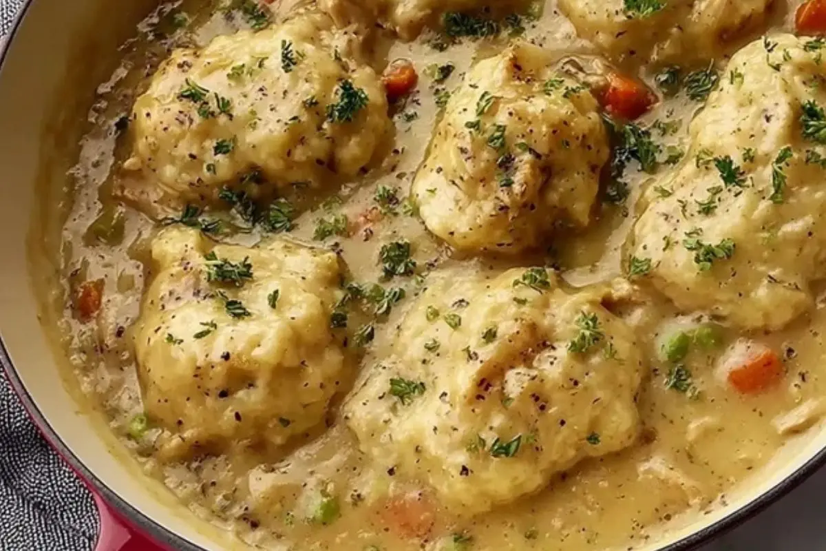 Tasty Chicken And Dumplings