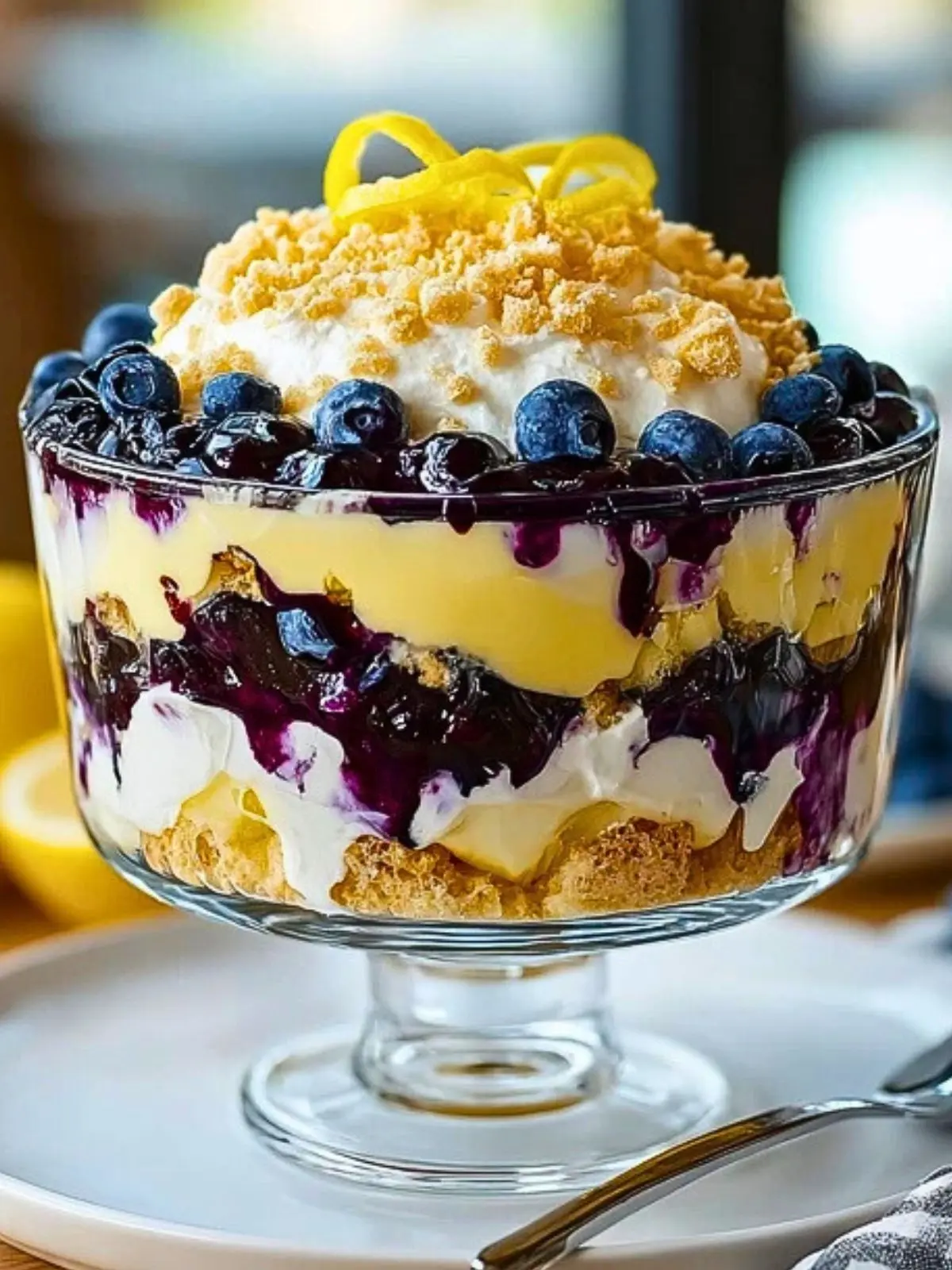 Easy Lemon Blueberry Cheesecake Trifle (1)