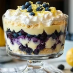 Easy Lemon Blueberry Cheesecake Trifle
