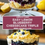 Easy Lemon Blueberry Cheesecake Trifle (2)