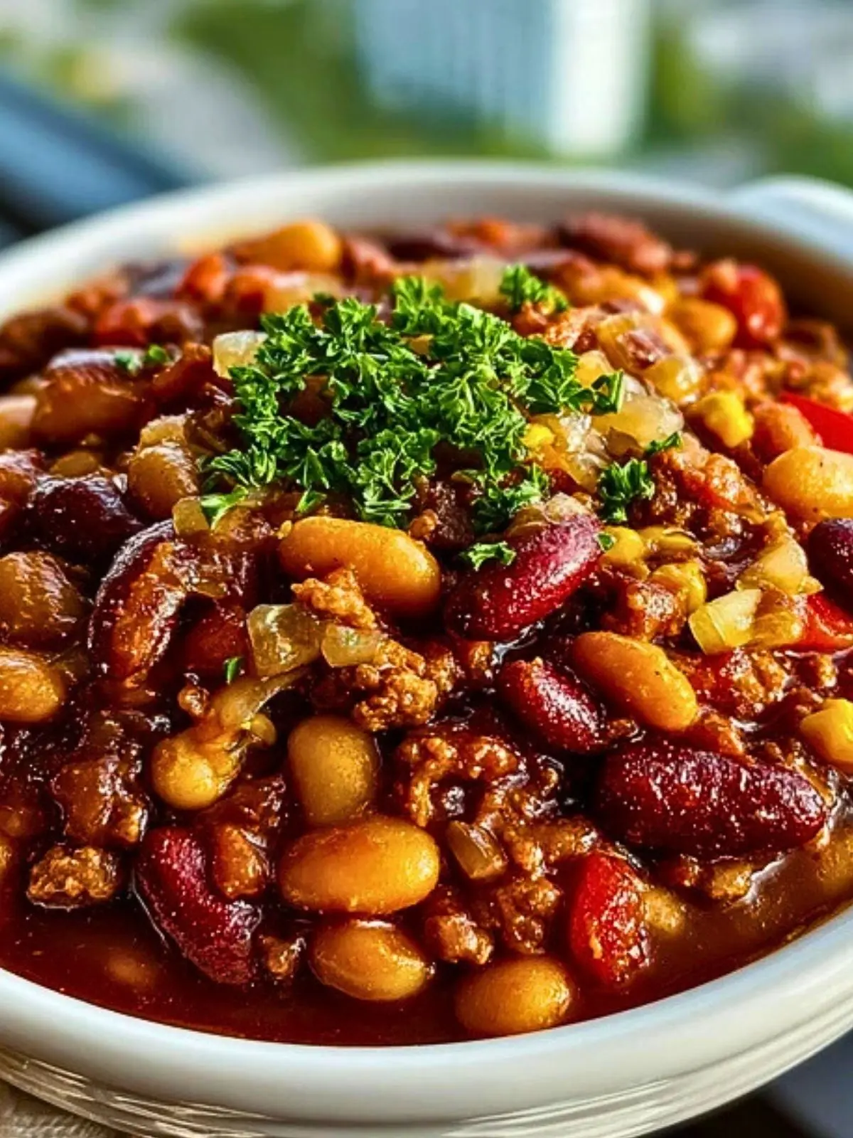 Hearty Slow Cooker Cowboy Beans (1)