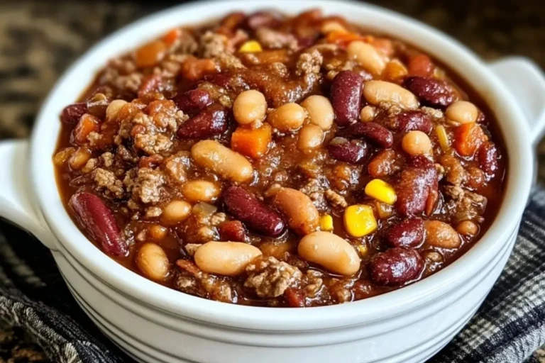 Hearty Slow Cooker Cowboy Beans