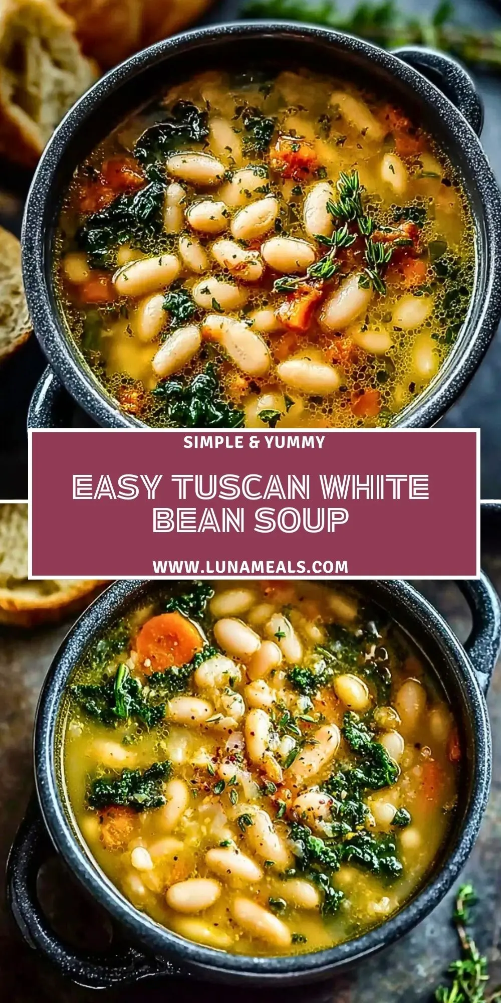 Easy Tuscan White Bean Soup (2)