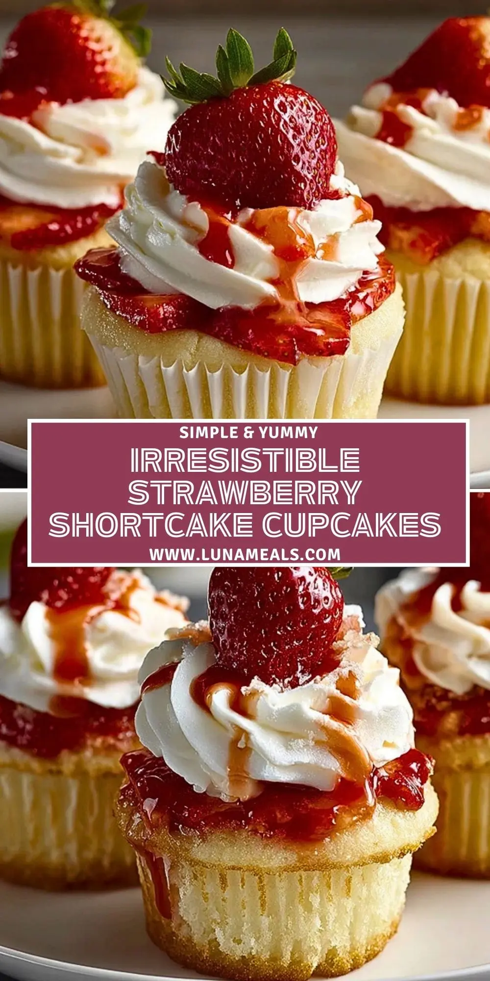 Irresistible Strawberry Shortcake Cupcakes (2)