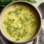 Classic Potato Leek Soup With Dill