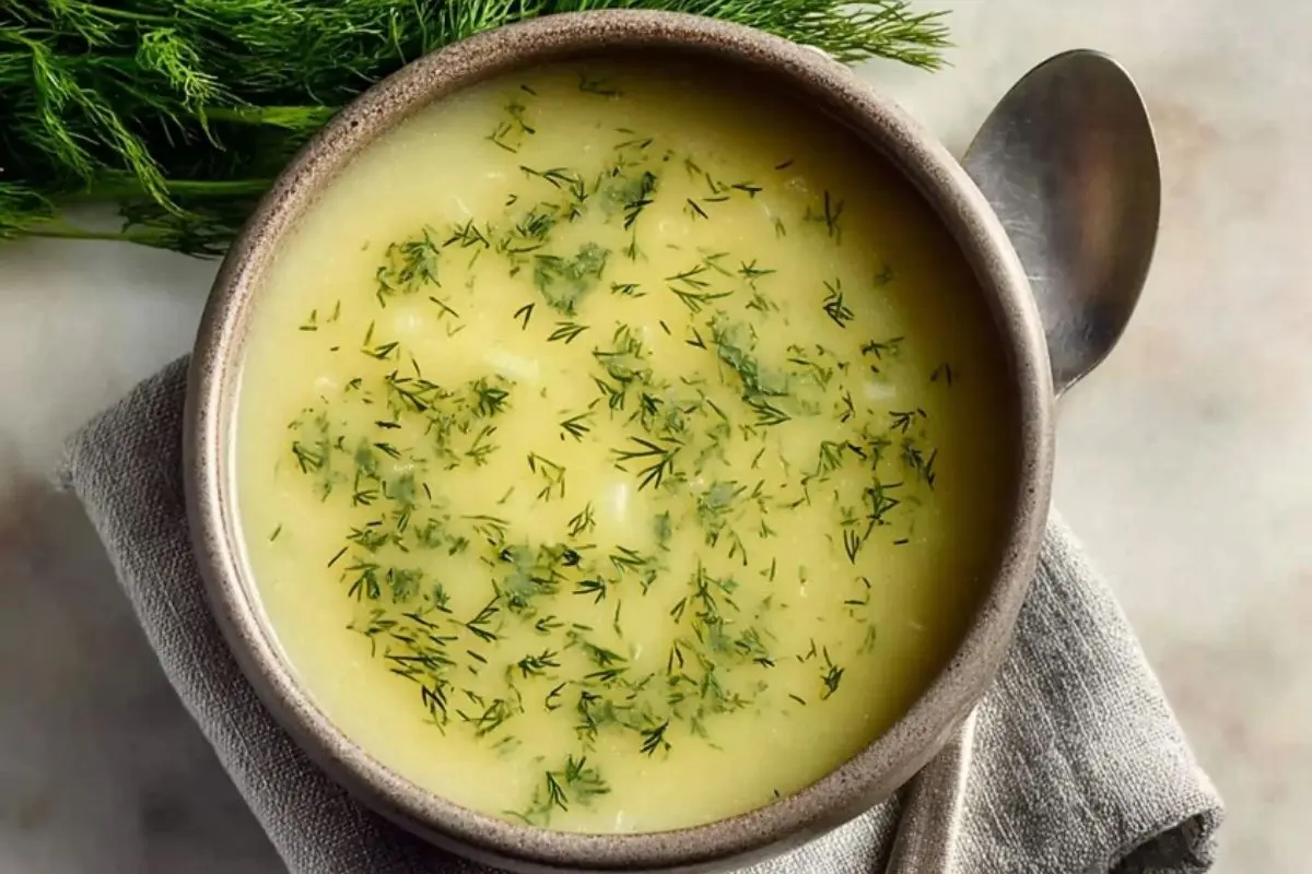 Classic Potato Leek Soup With Dill