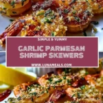 Garlic Parmesan Shrimp Skewers (2)