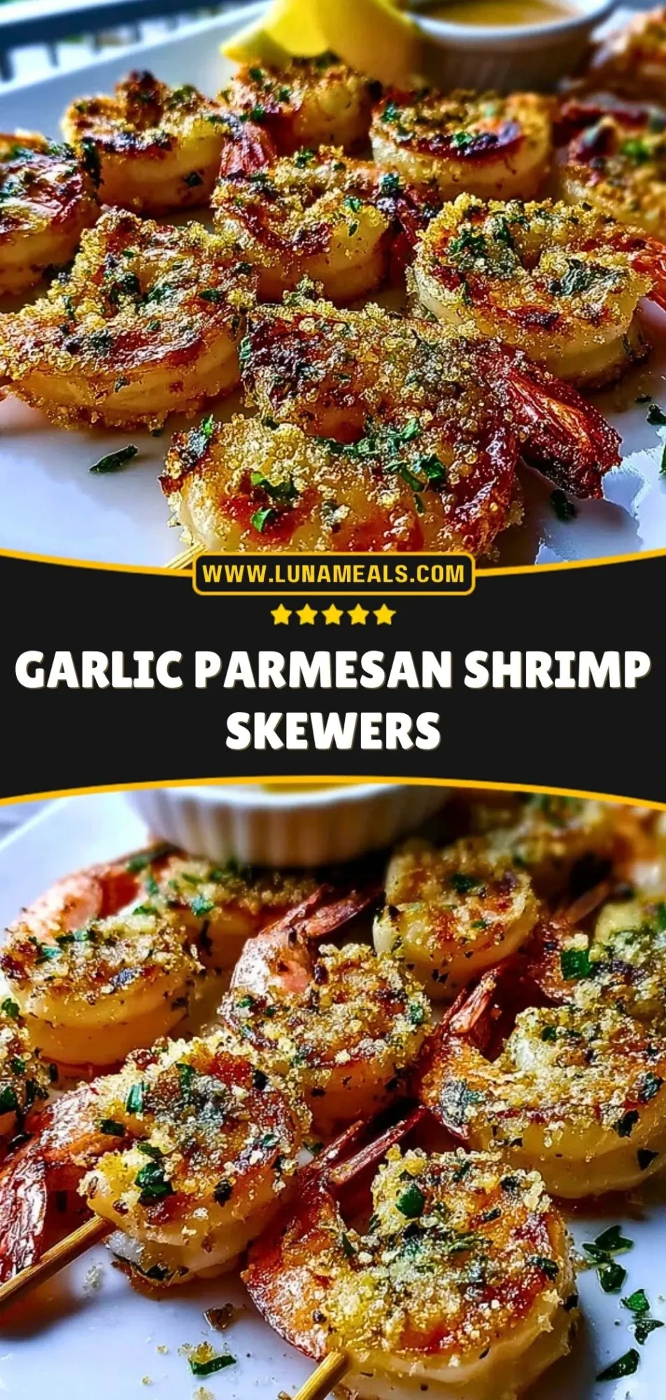 Garlic Parmesan Shrimp Skewers (3)