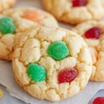 Retro Christmas Gumdrop Cookies