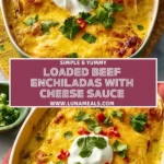 Loaded Beef Enchiladas With Cheese Sauce (2)