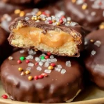 Festive Reese Cup Ritz Cracker Cookies