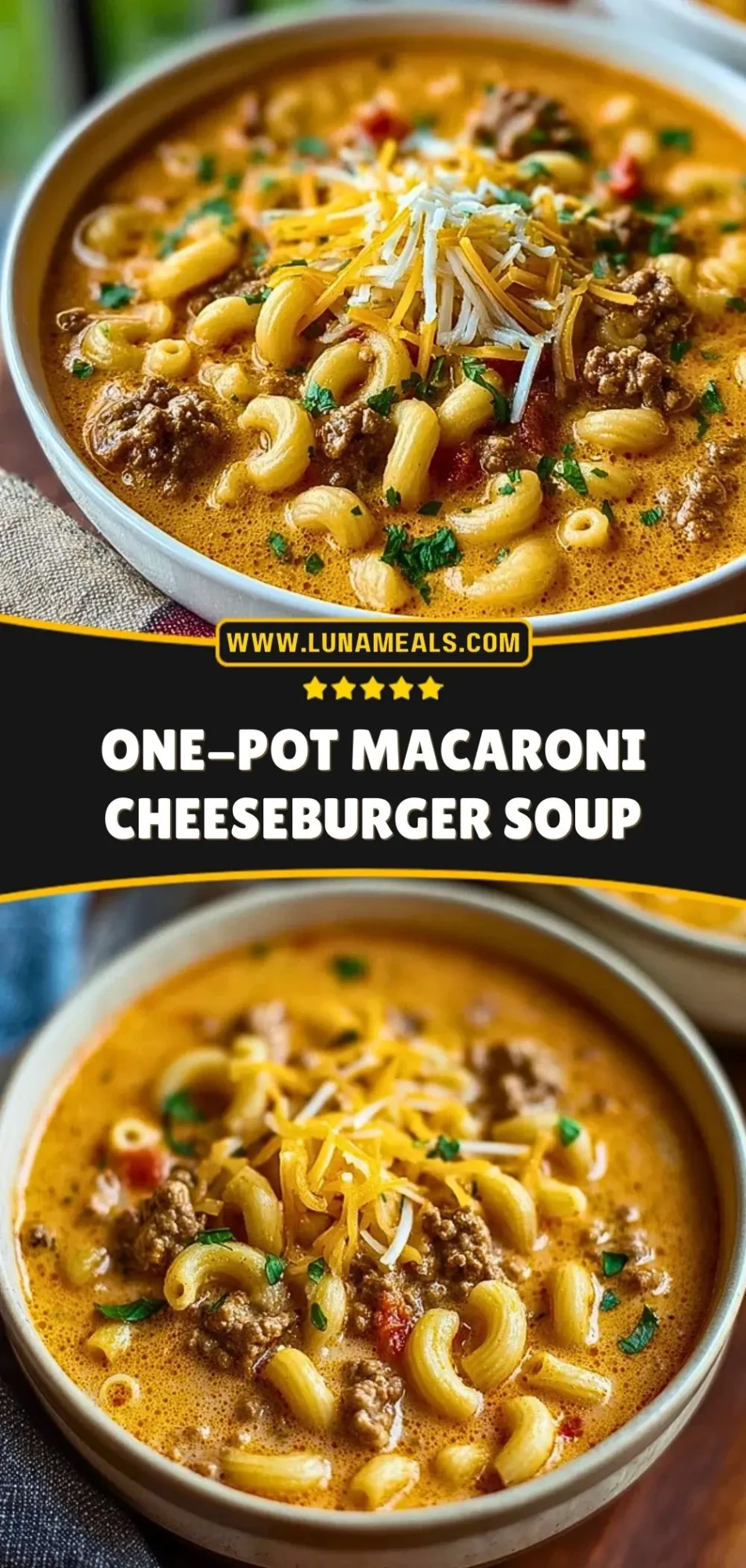 One-Pot Macaroni Cheeseburger Soup (3)