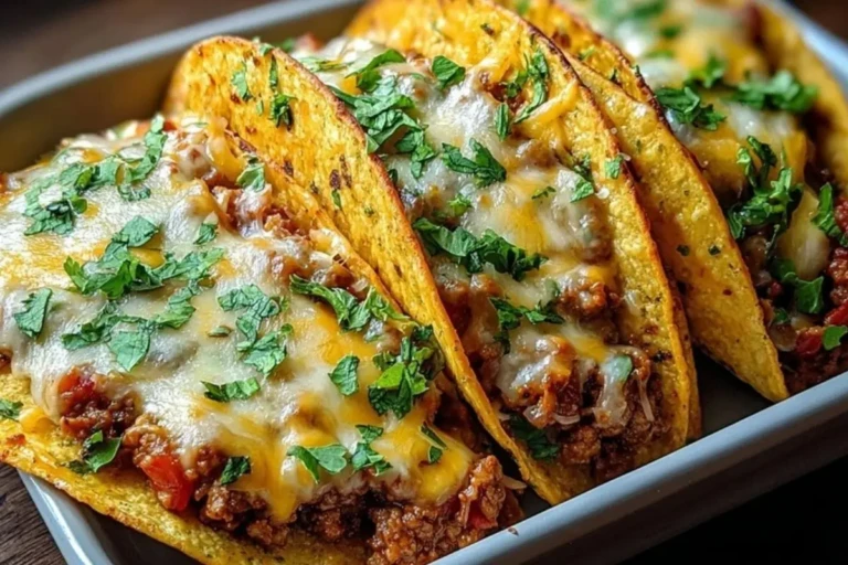 Oven Baked Cheesy Tacos