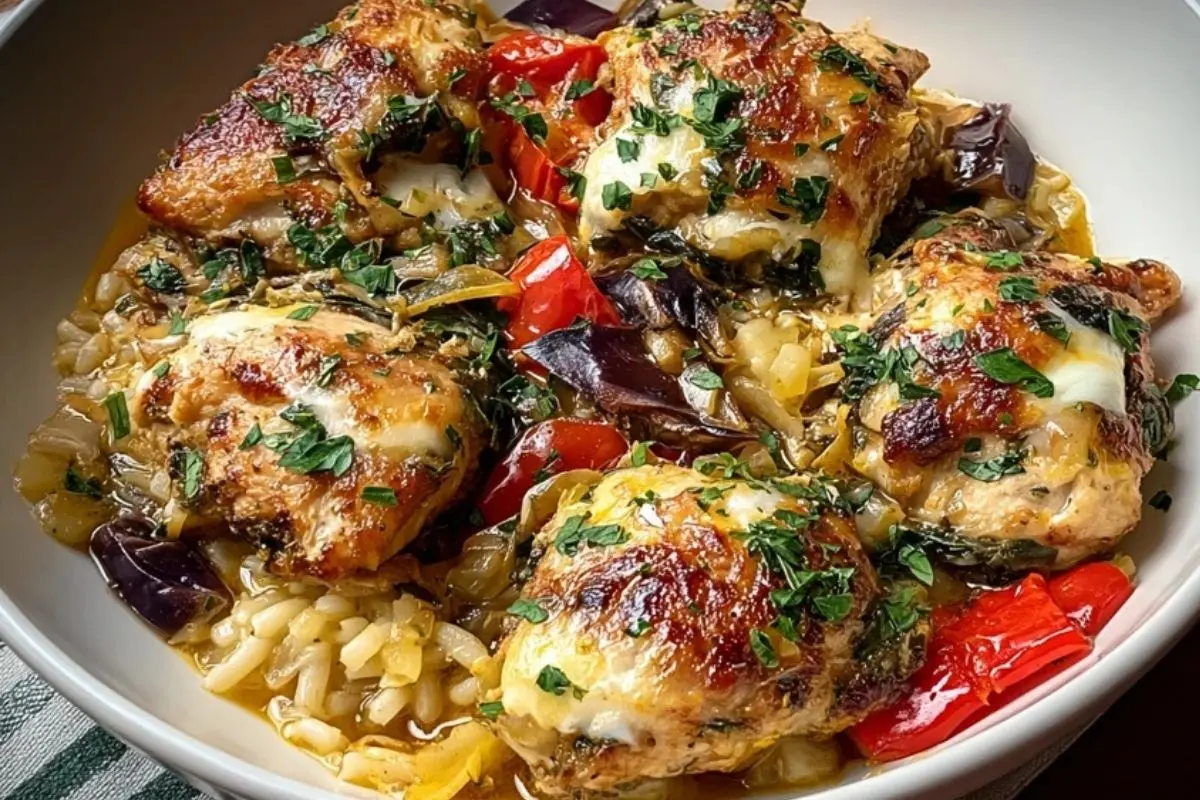 Quick Mediterranean Chicken Casserole