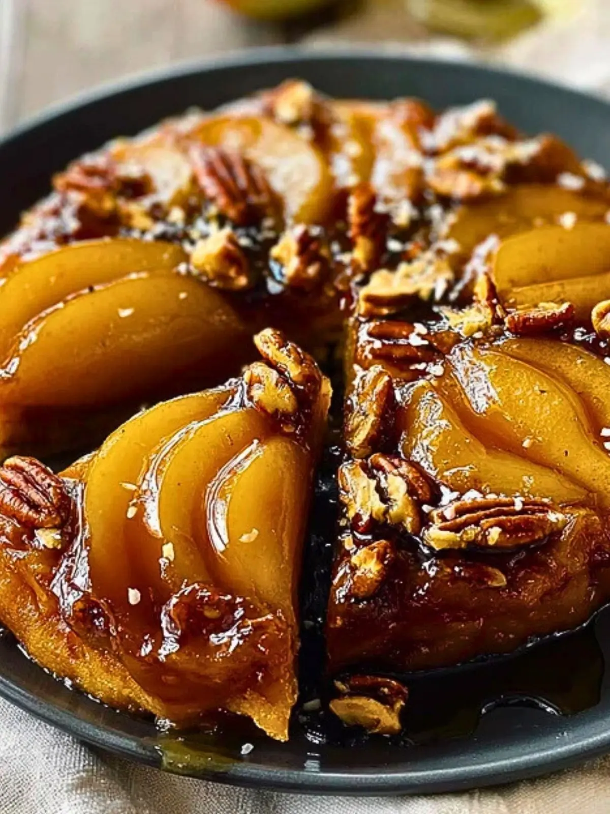 Pear Maple And Pecan Tarte Tatin (1)