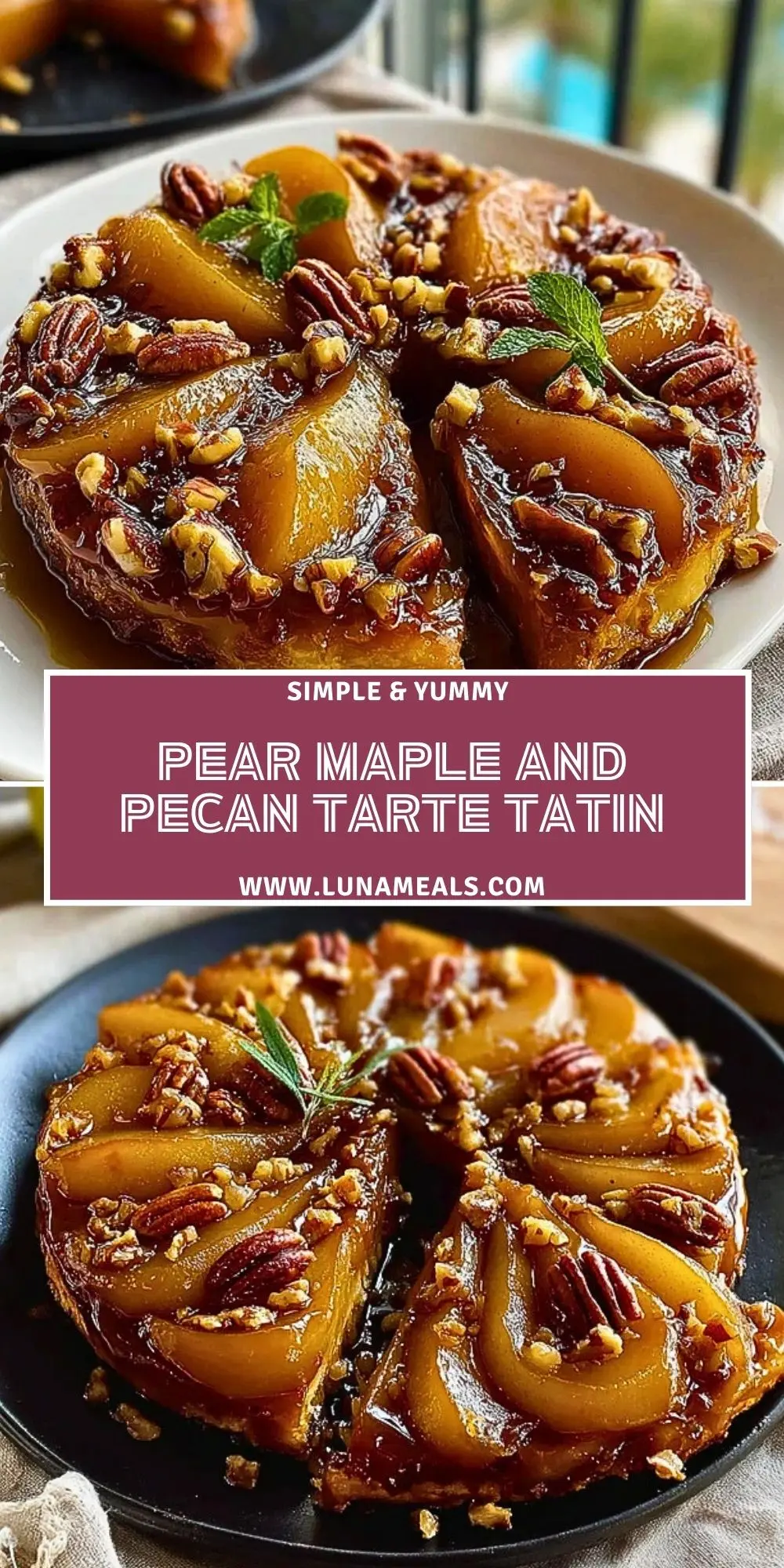 Pear Maple And Pecan Tarte Tatin (2)