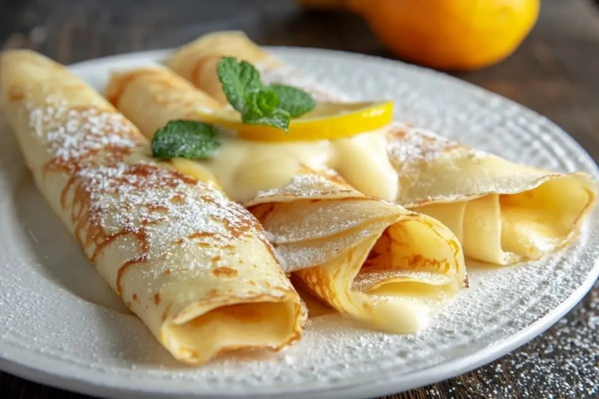 Homemade Lemon Crepes