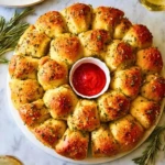 Pull Apart Garlic Bread Wreath
