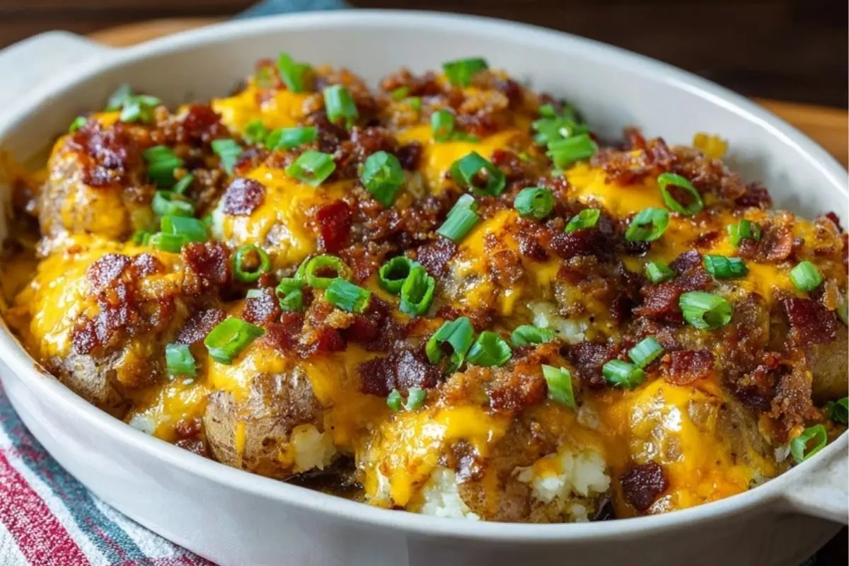 Cheesy Mississippi Mud Potatoes