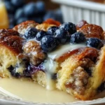 Blueberry Sausage Pancake Casserole