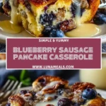 Blueberry Sausage Pancake Casserole (2)