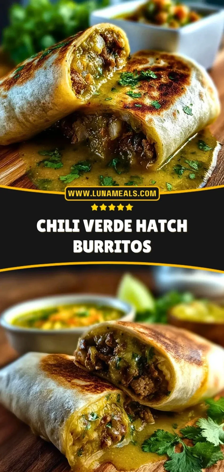 Chili Verde Hatch Burritos (3)
