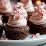 Candy Cane Brownie Bites